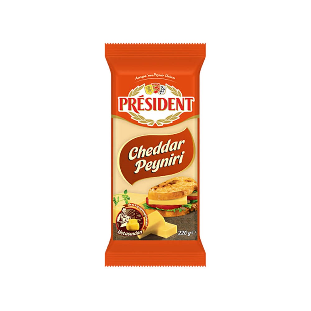 President Cheddar Peyniri 220 Gr