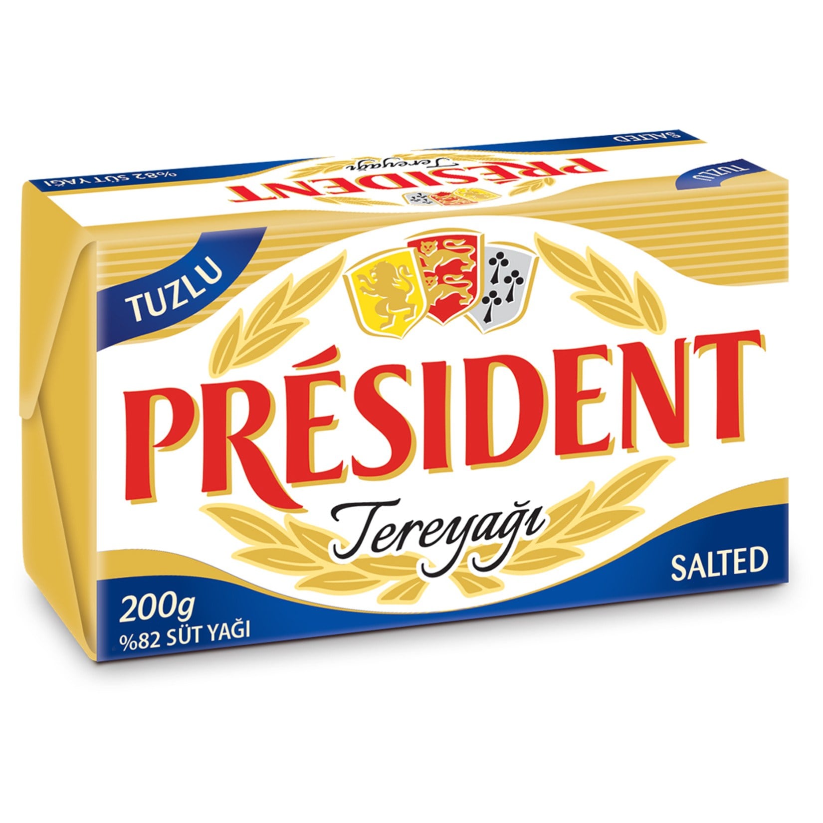 TereyağPresıdent Tereyağı Tuzlu %80 Süt Yağı  200 Gr