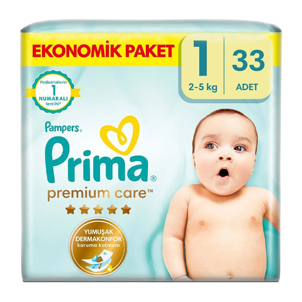 Bebek BezleriPrima Pre Care Ikız Yenidoğan 2-5 kg 1No 33 lü