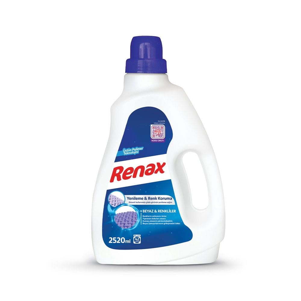Sıvı Çamaşır DeterjanıRenax Sıvı Çamaşır Deterjanı  Beyaz & Renkliler 2520 Ml