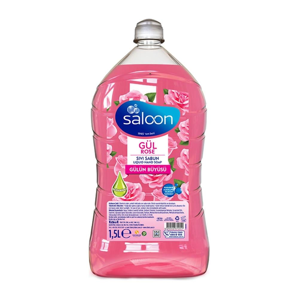 Katı, Sıvı SabunSaloon Sıvı Sabun Gülün Büyüsü 1.5 Lt