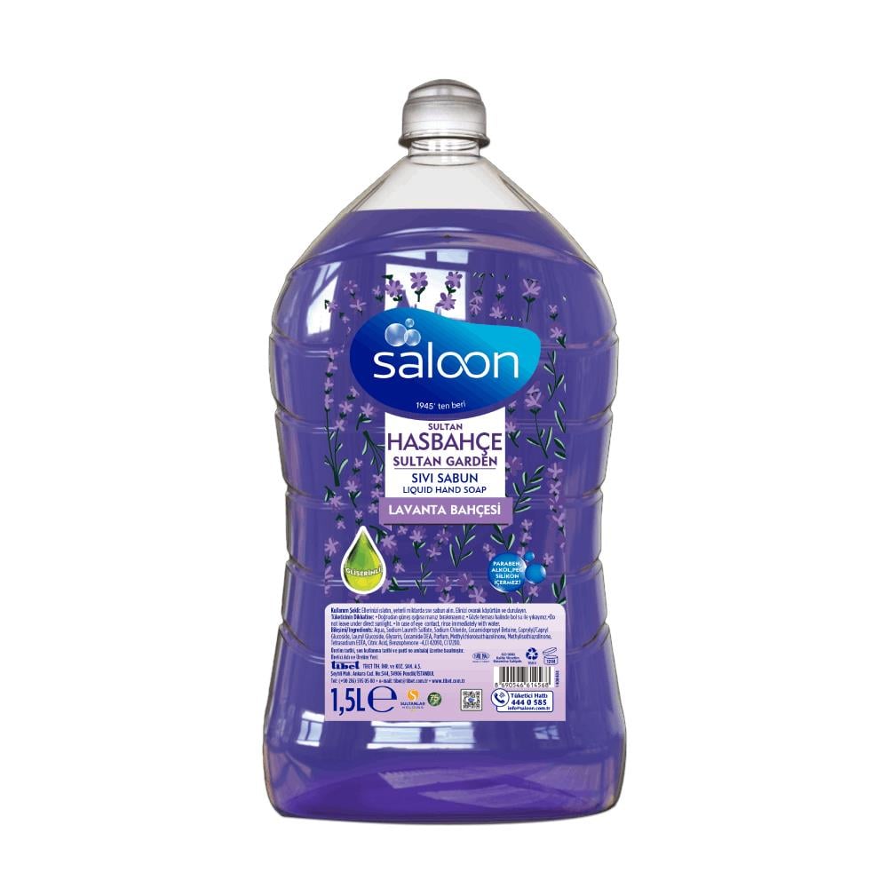 Katı, Sıvı SabunSaloon Sıvı Sabun Sultan Hasbahçe 1.5 Lt