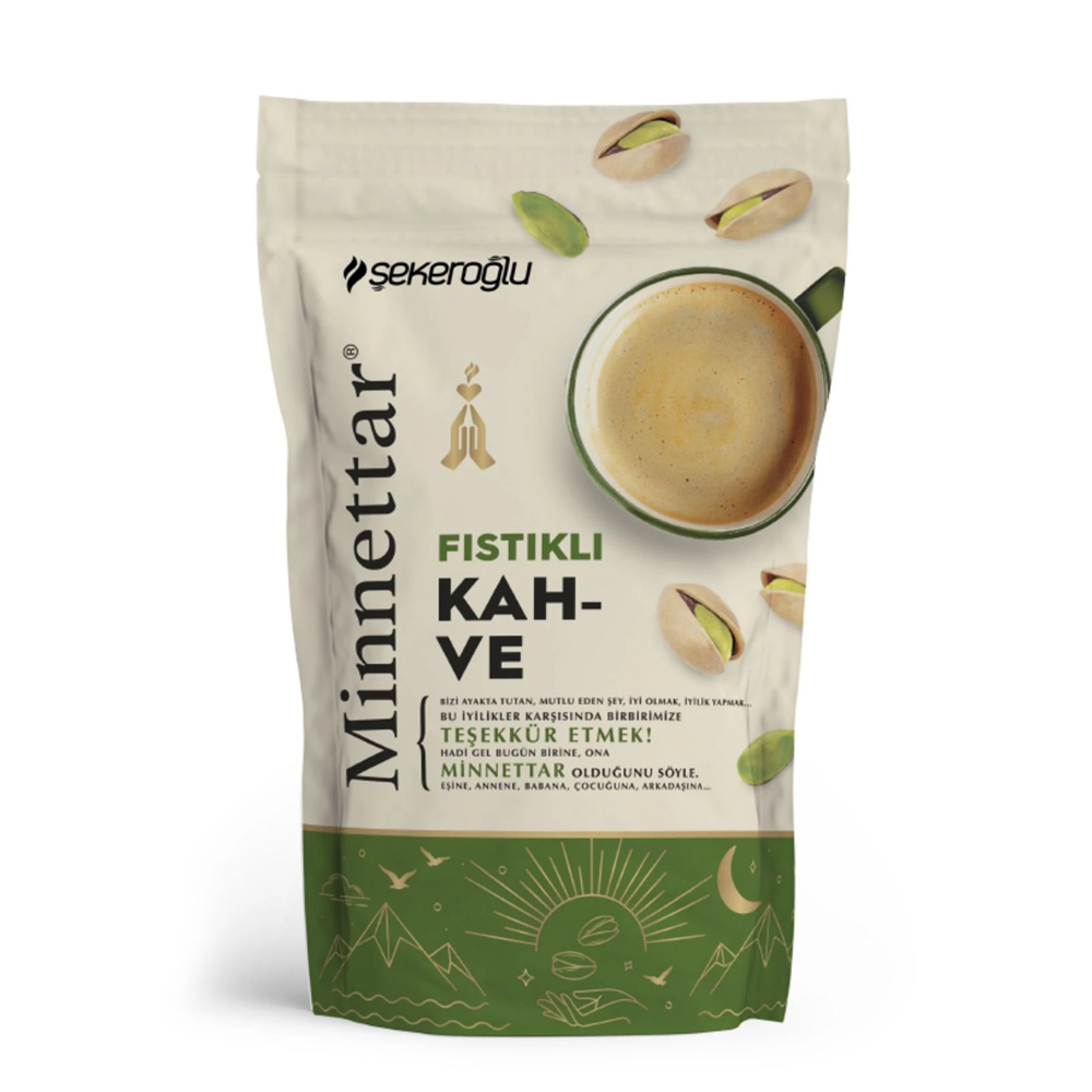 Türk KahvesiŞekeroğlu Minnettar Fıstıklı Kahve 165 gr