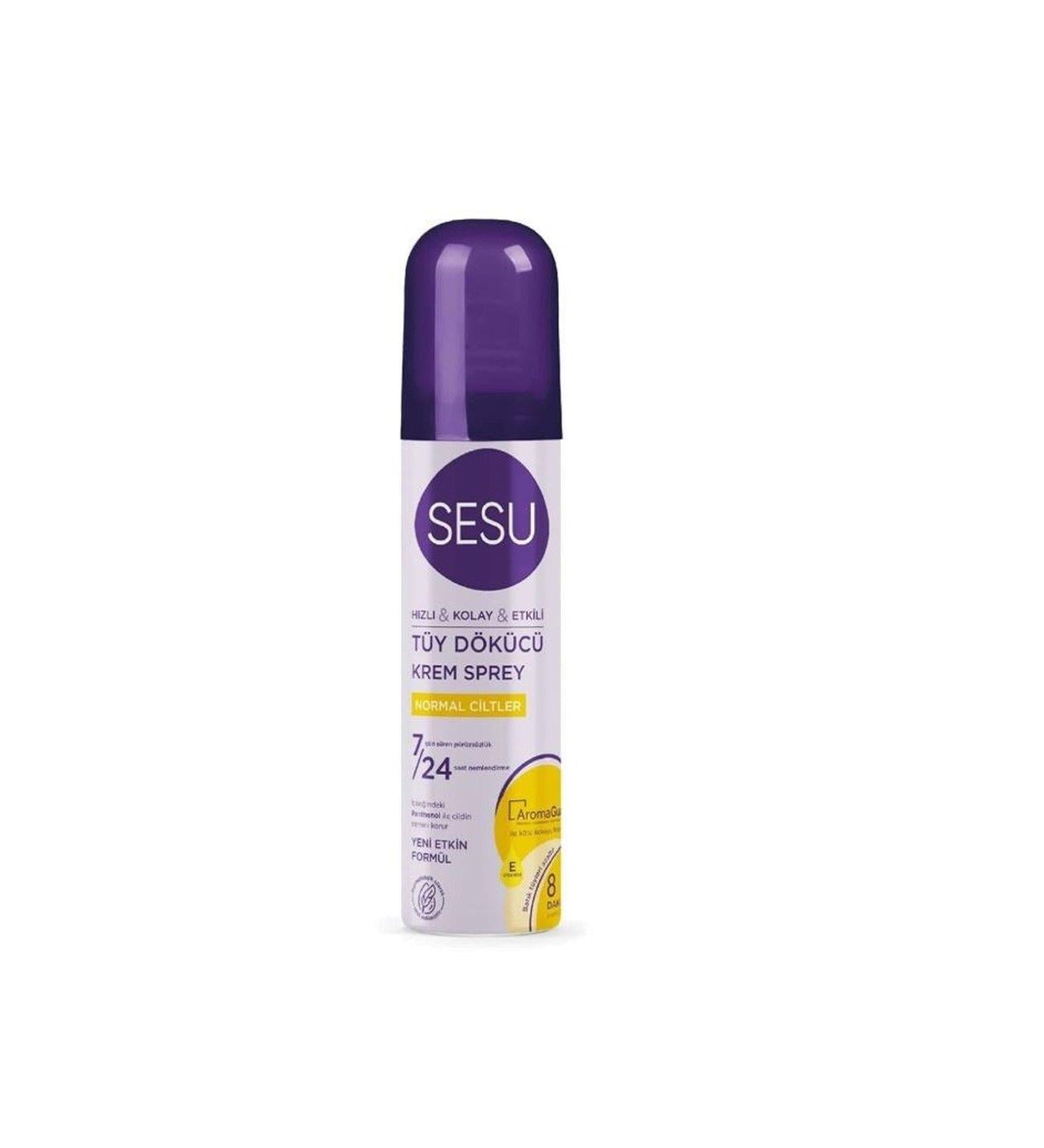 Tüy Dökücü ÜrünlerSesu Tüy Dökücü Krem Sprey Normal Ciltler 150ml