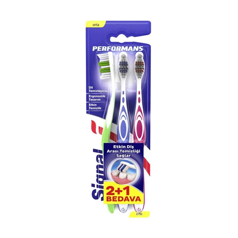 Signal Diş Fırçası Performans 2+1 Orta