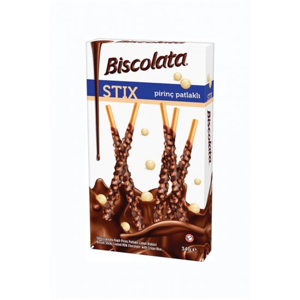 Şölen Biscolata Stix Pirinç Patlaklı 34 G