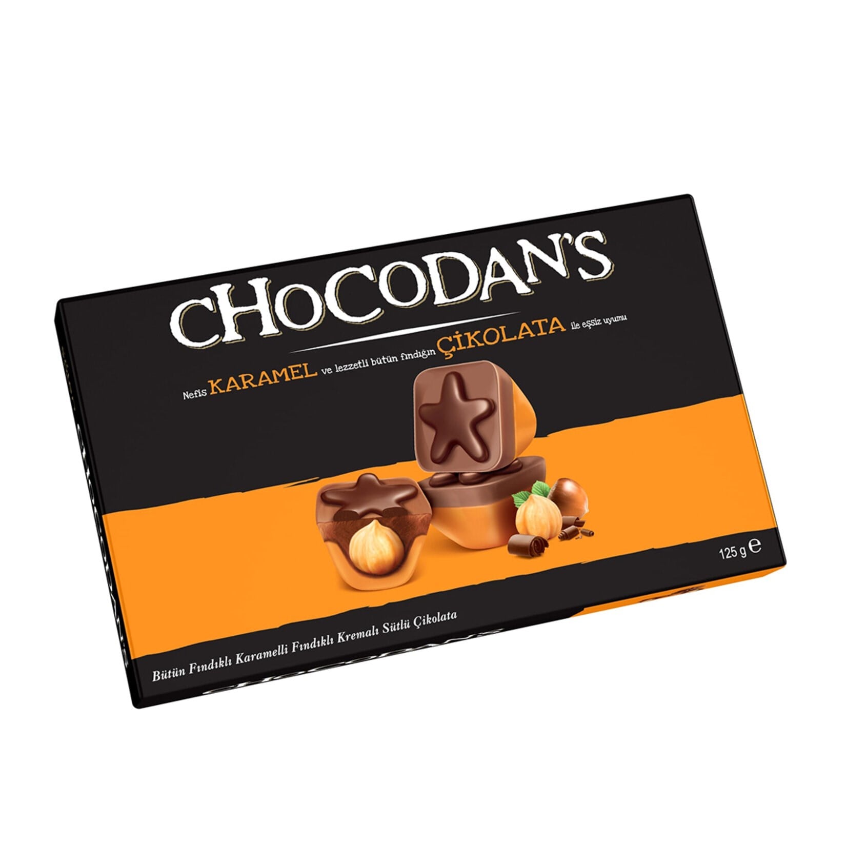 ÇikolataŞölen Chocodans Karamelli Fındık Kremalı Sütlü Çikolata 125 g