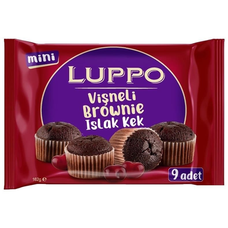 KekŞölen Luppo Mini Vişneli Brownie Islak Kek 162 g