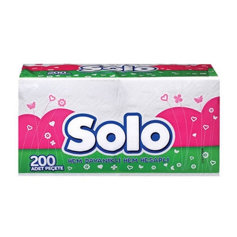 Solo Peçete Beyaz 200 Lü