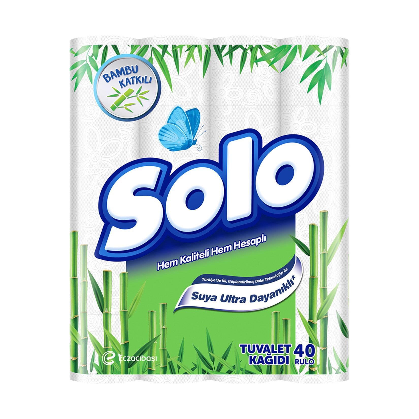 Solo Tuvalet Kağıdı 40 lı Bambu Katkılı