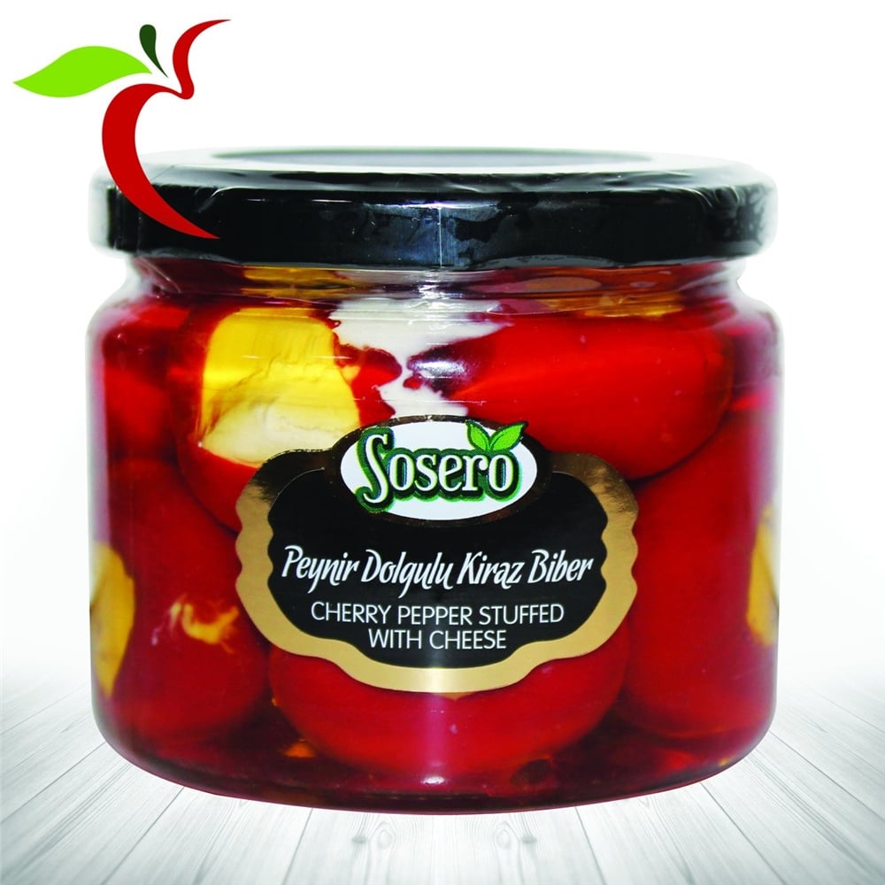 Sosero Peynir Dolgulu Kiraz Biber 290 GR