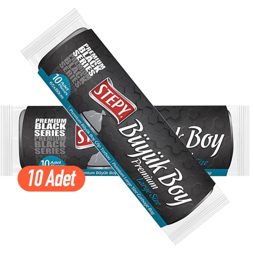Çöp PoşetiStepy Büyük Boy Çöp Torbası 10 Adet ( 65*80 cm )