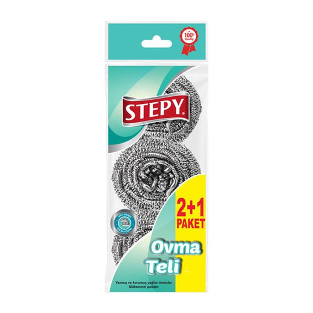 Bulaşık TeliStepy Ovma Teli 3 lü