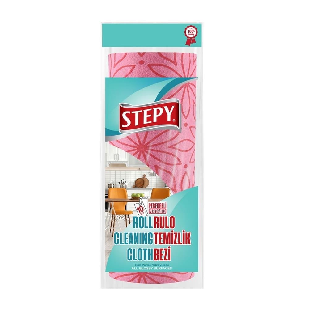 Temizlik BeziStepy Rulo Temizlik Bezi Renkli
