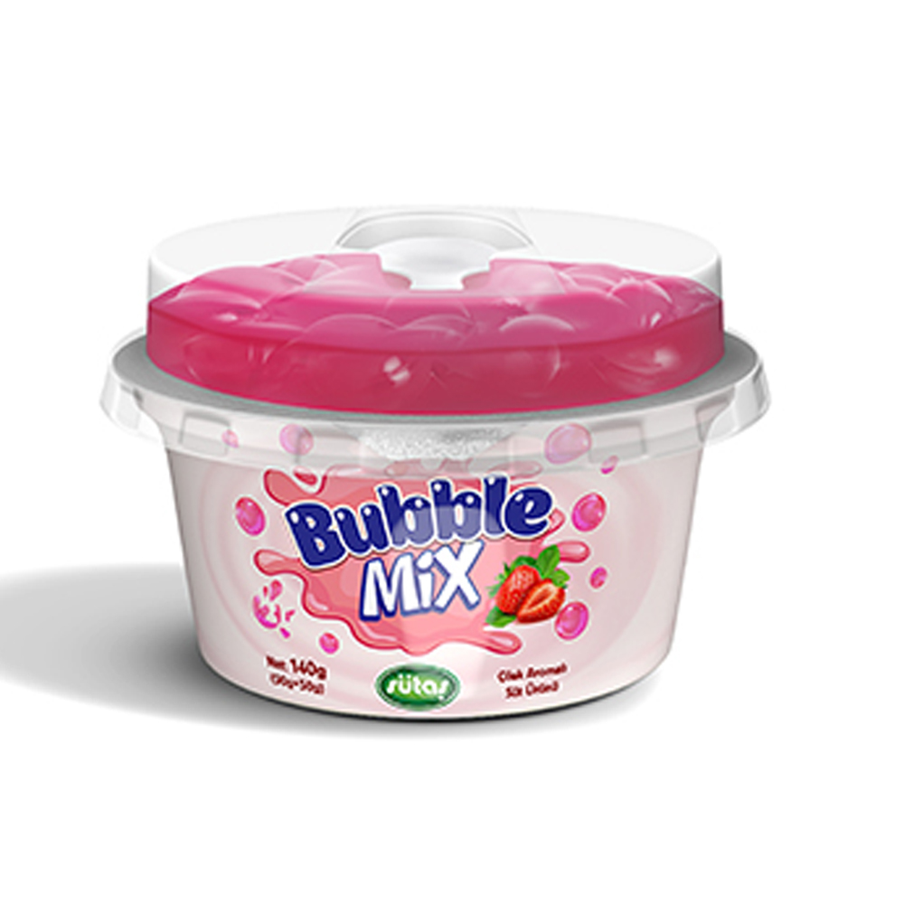 SÜTAŞ BUBBLE MİX ÇİLEK AROMALI YOĞURT 140G