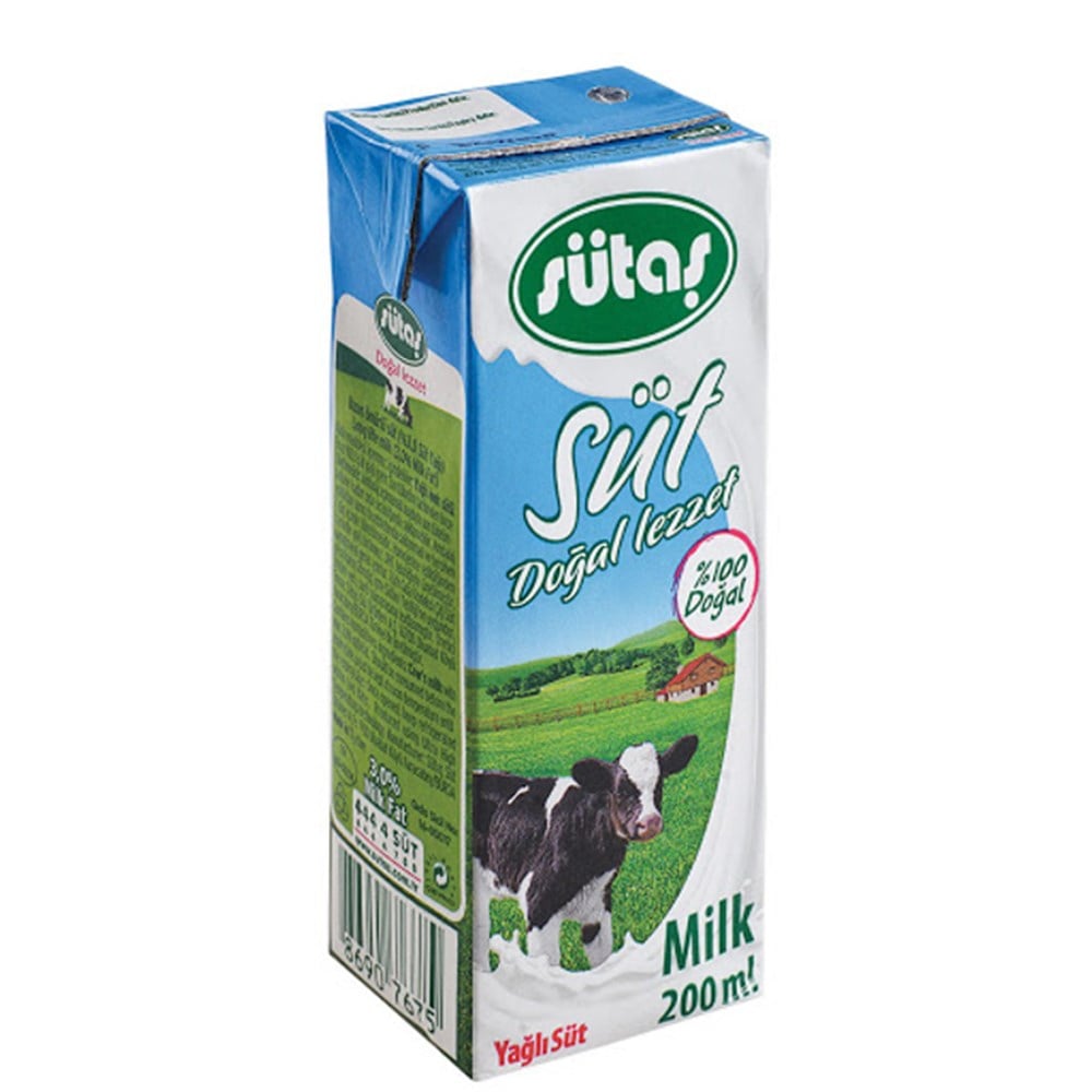 Sütaş Süt Yarım Yağlı 200 Ml