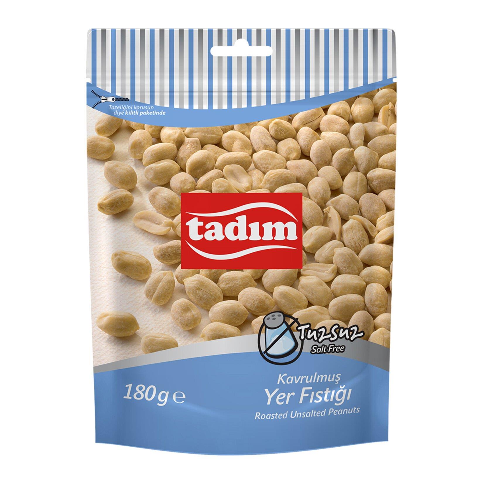FıstıkTadım Kavrulmus Yer Fıstığı Tuzsuz 180 Gr