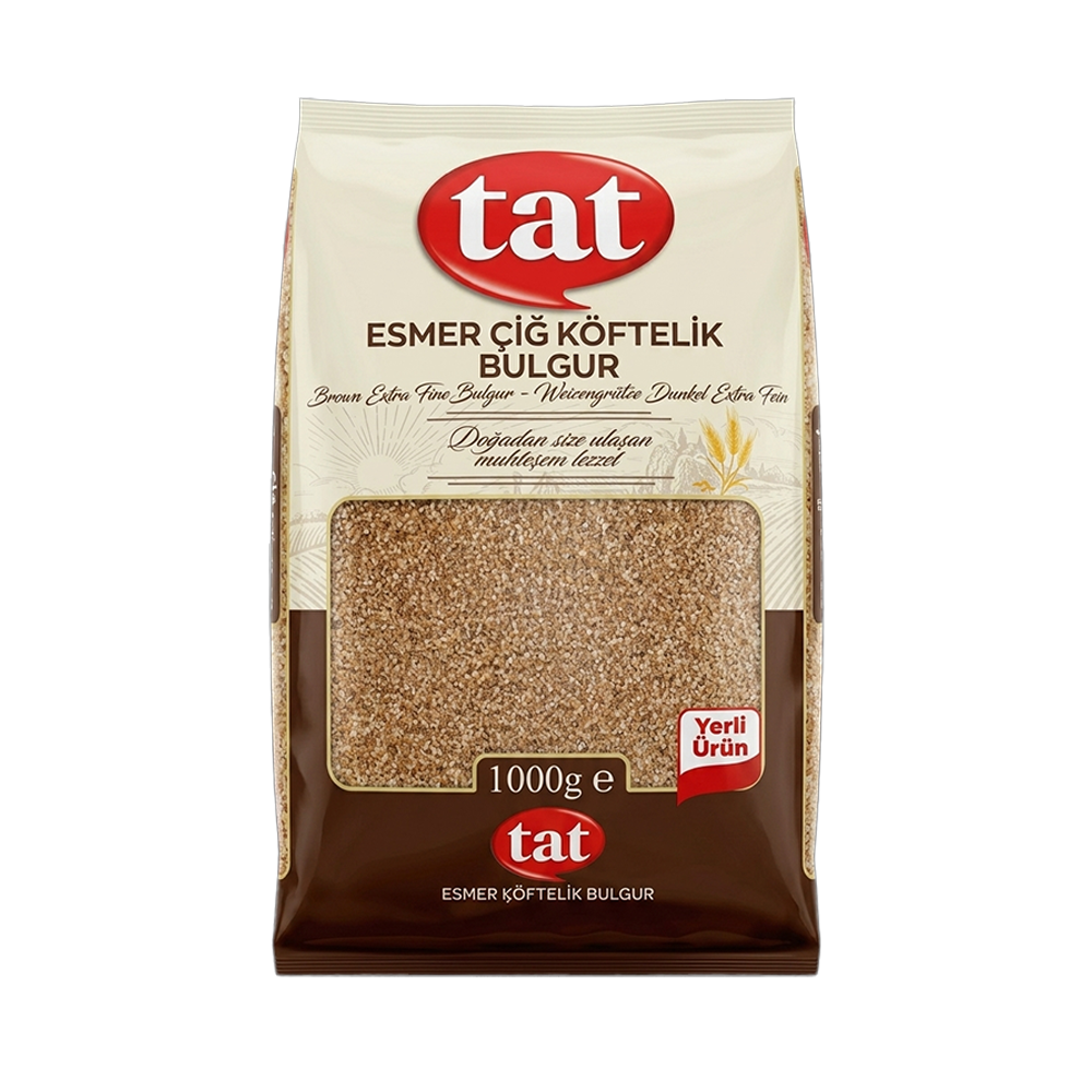 BulgurTat Bakliyat Esmer Çiğ Köftelik Bulgur 1000 g
