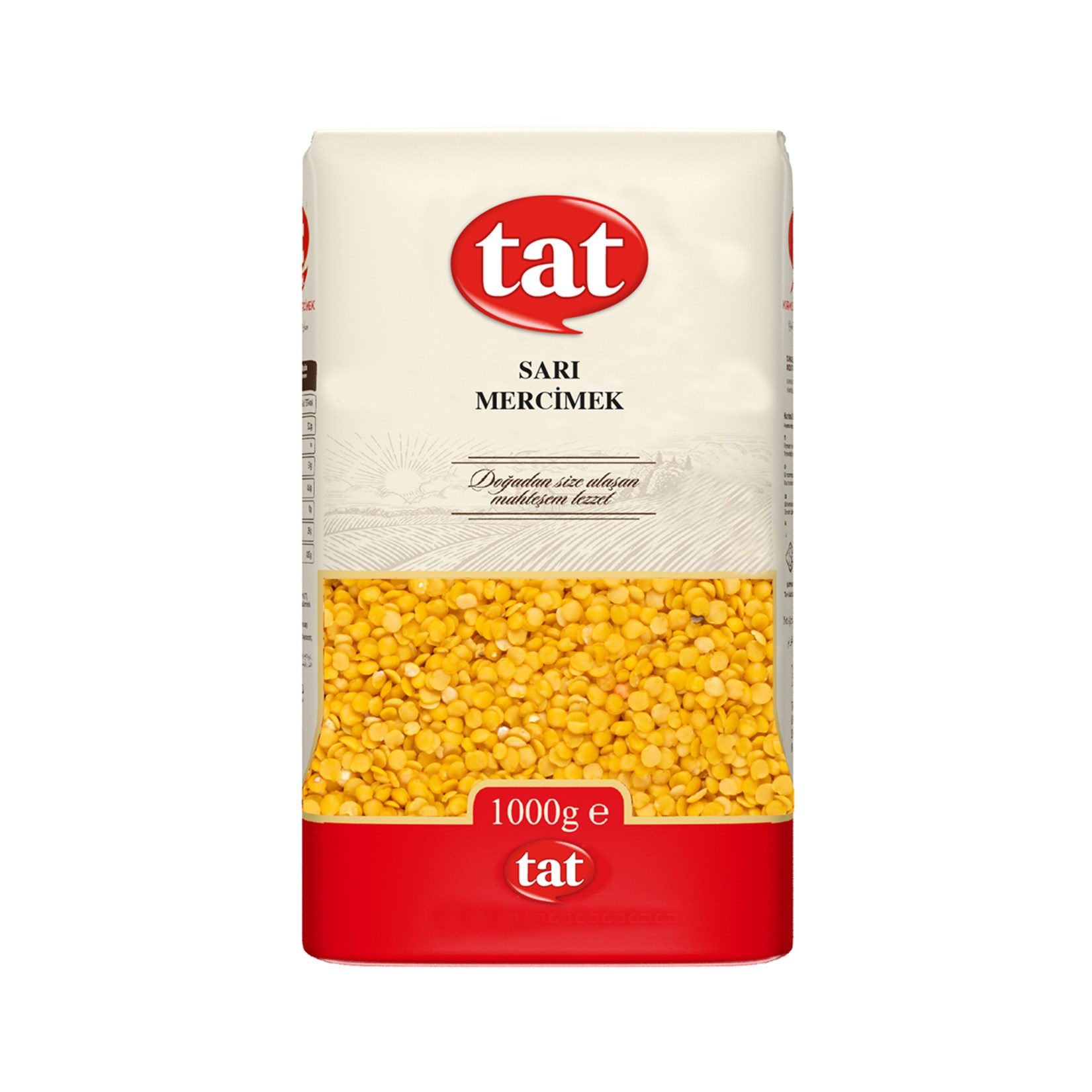 MercimekTat Bakliyat Sarı Mercimek 1000 Gr
