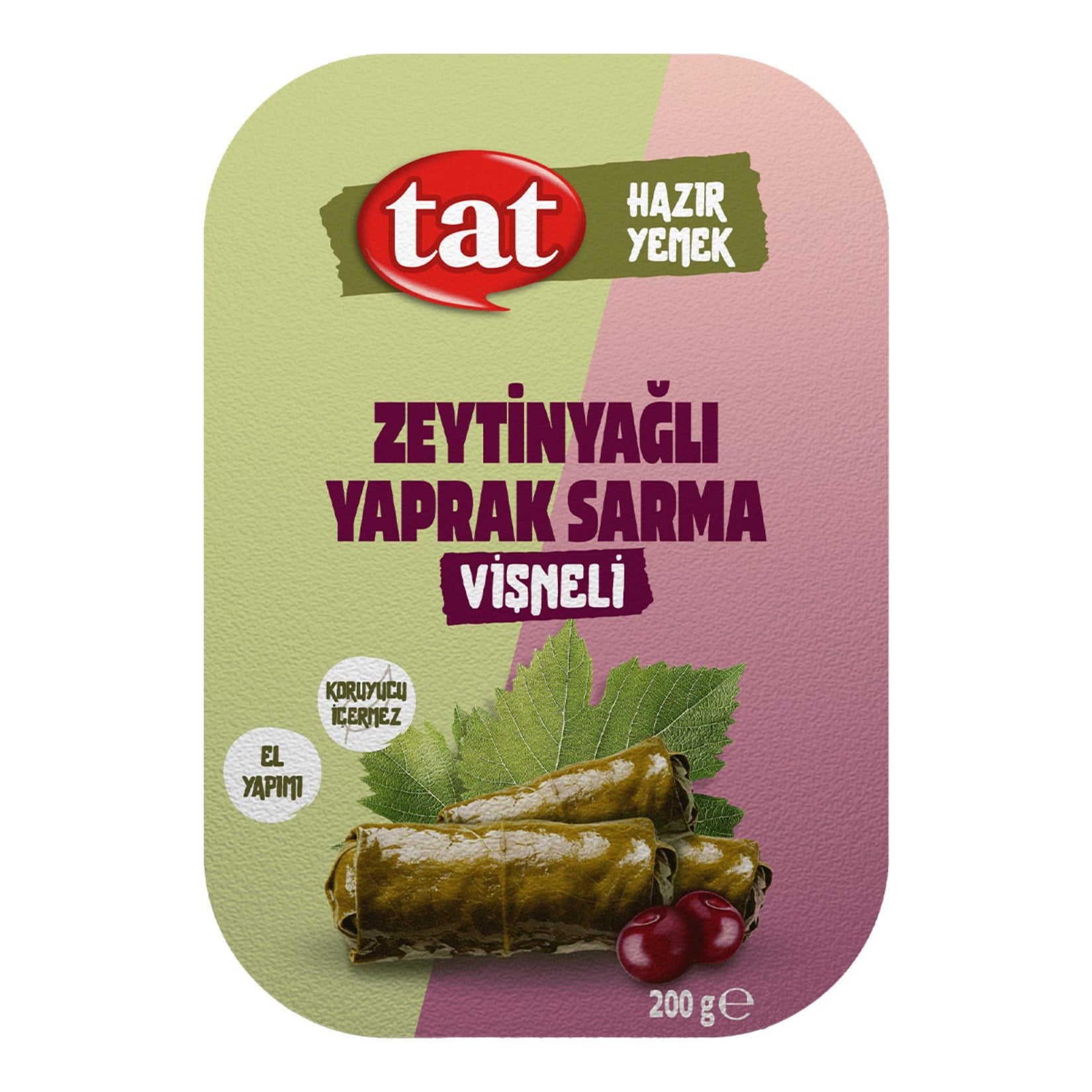 Diğer Hazır YemekTat Zeytinyağlı Yaprak Sarma Vişneli 200 g