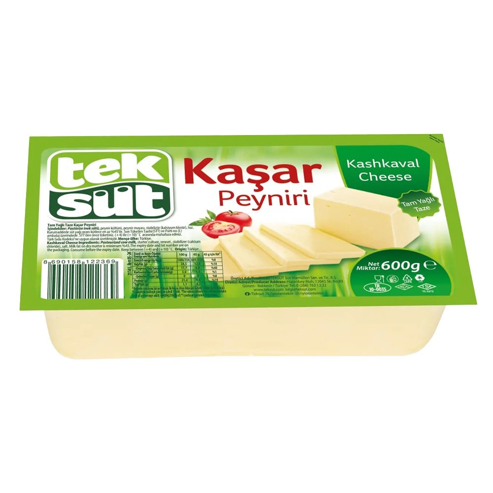 Taze KaşarTeksüt Kaşar Peyniri 600 g