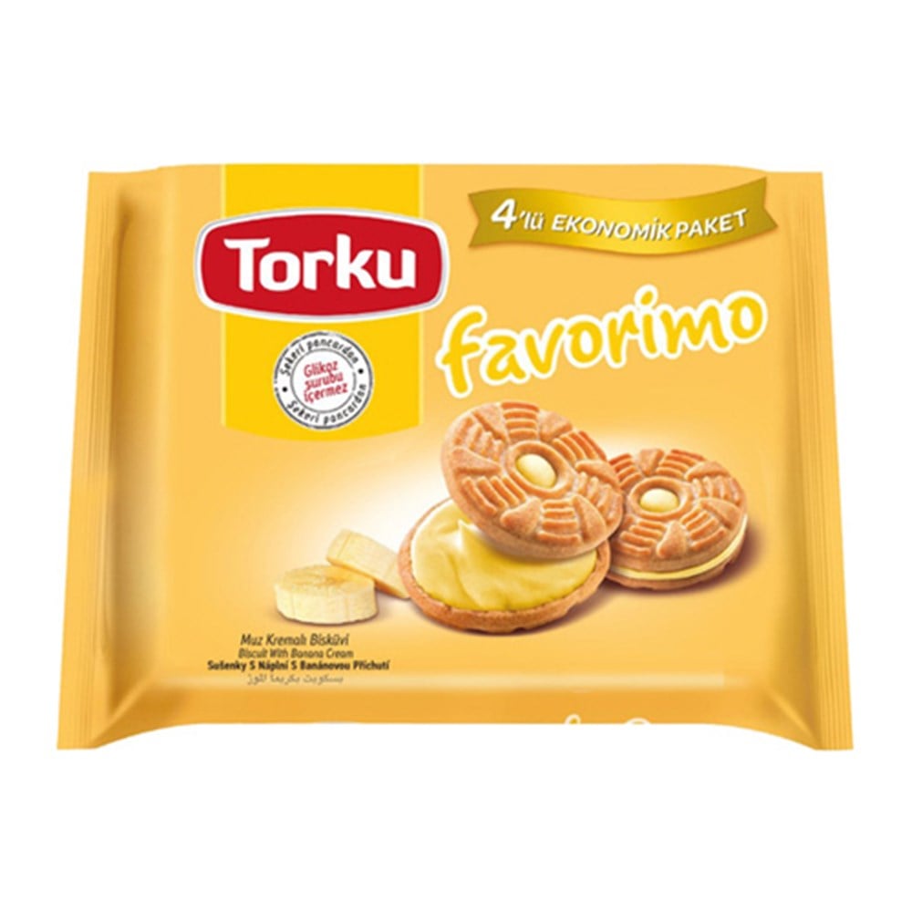 Torku Bisküvi Favarimo Muz Kremalı 244 Gr 4 lu paket