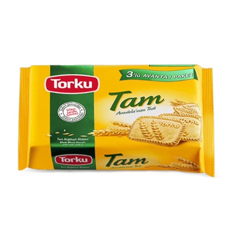 Torku Bisküvi Tam Buğdaylı 3*131 Gr