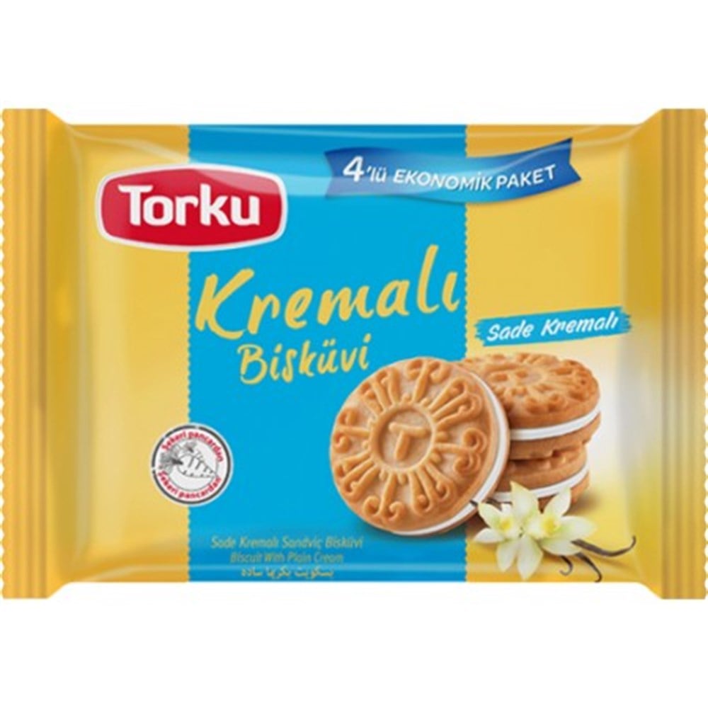 Torku Kremalı Bisküvi 244 Gr 4 lü paket