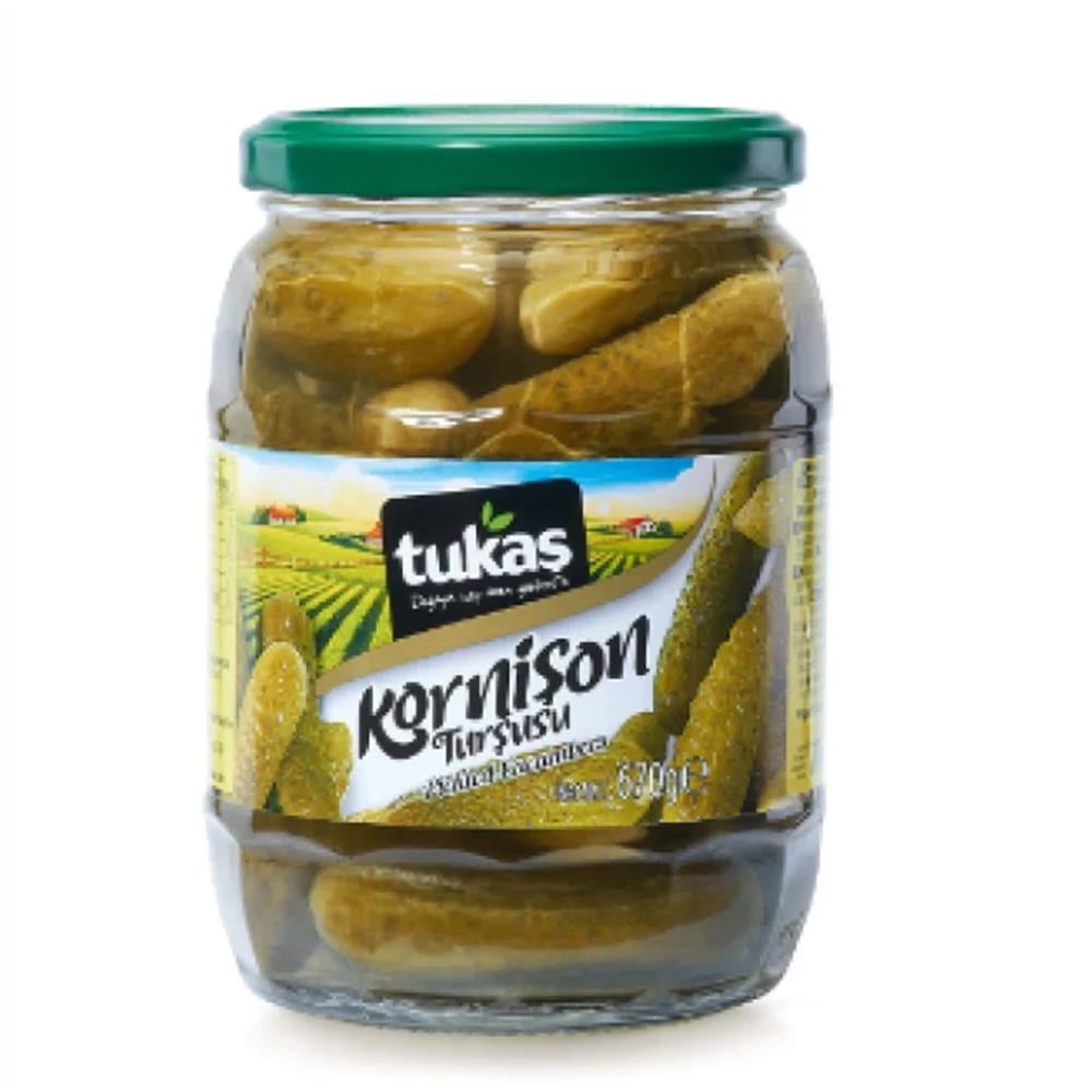 TurşuTukaş Kornişon Turşusu 670 gr Cam