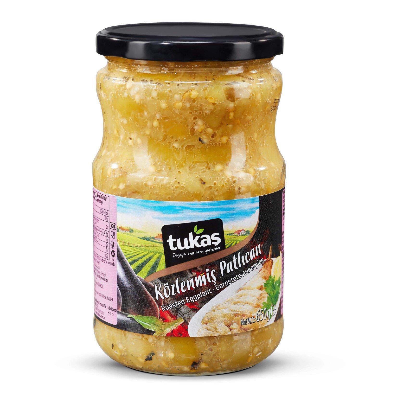 KözlenmişTukaş Közlenmiş Patlıcan Cam 650 Gr