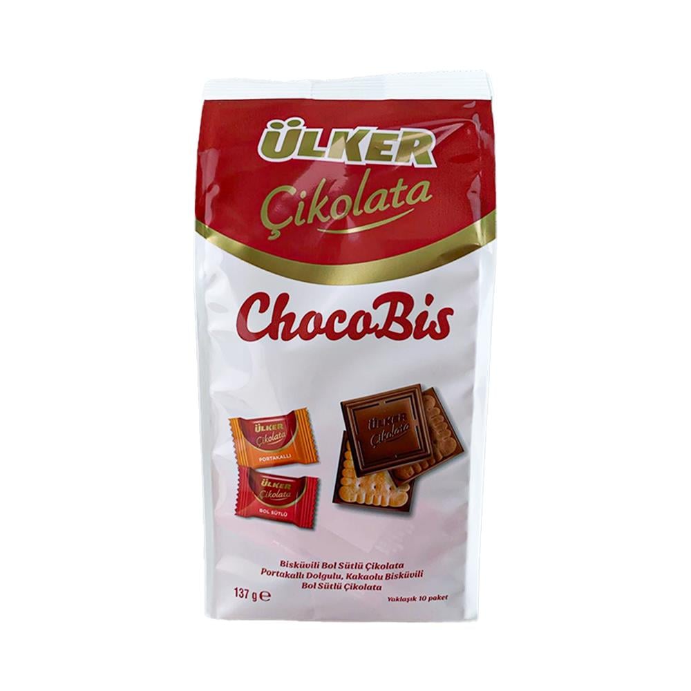 ÇikolataÜlker Chobis Çikolata Mini Kare Mix Poşet 137 Gr