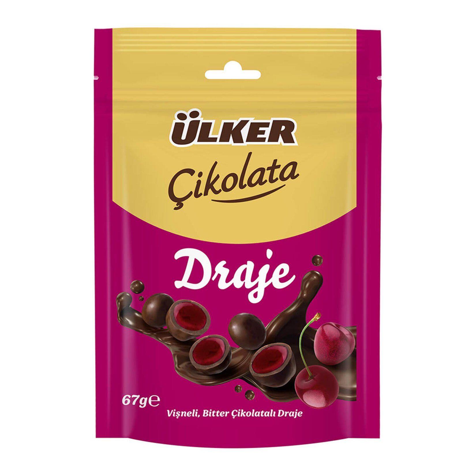 ÇikolataÜlker Çikolata Draje Vişneli Bitter Çikolatalı 100 Gr