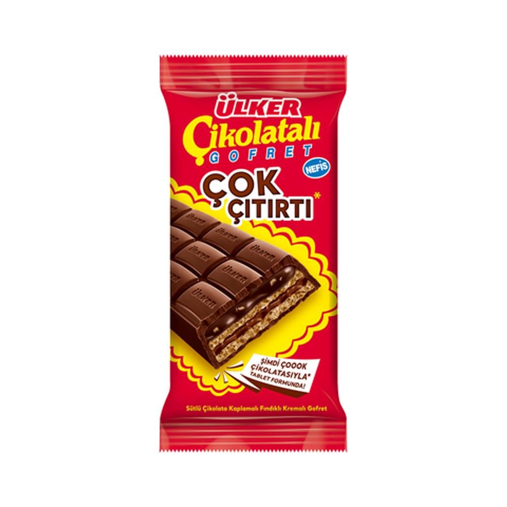 ÜLKER ÇİKOLATALI GOFRET ÇOK ÇITIRLI 100GR