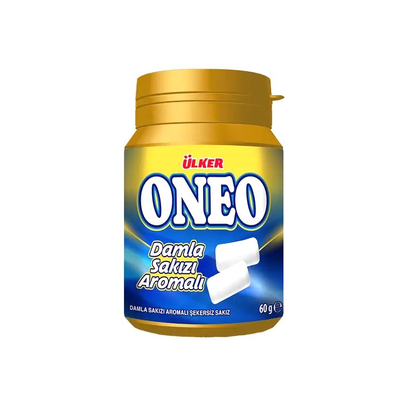 SakızÜlker Oneo Damla Sakızı Aromalı Şekersiz Sakız 60 g