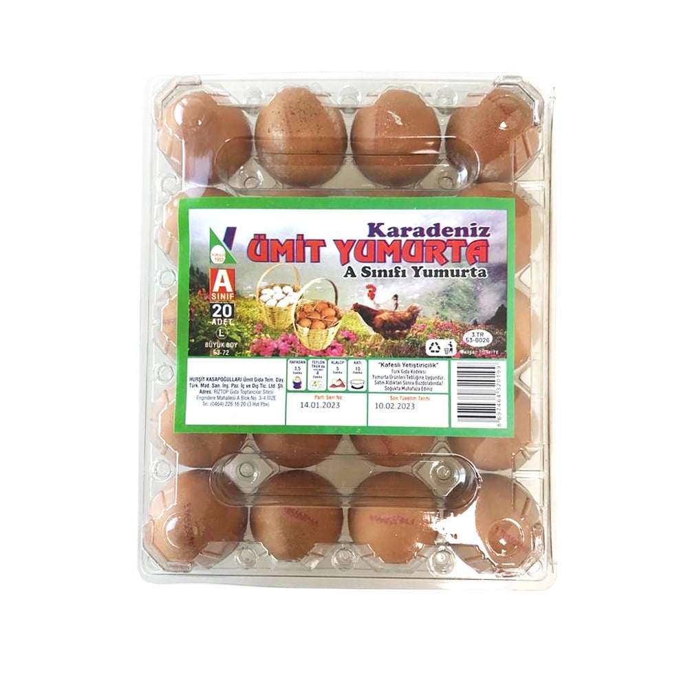 Ümit Yumurta Sarı 20'Li