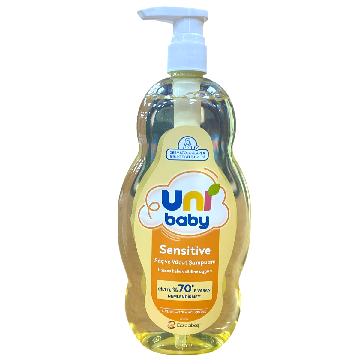 Bebek ŞampuanıUni Baby Saç ve Vücut Şampuan Sensitive 900ML (Pompalı)