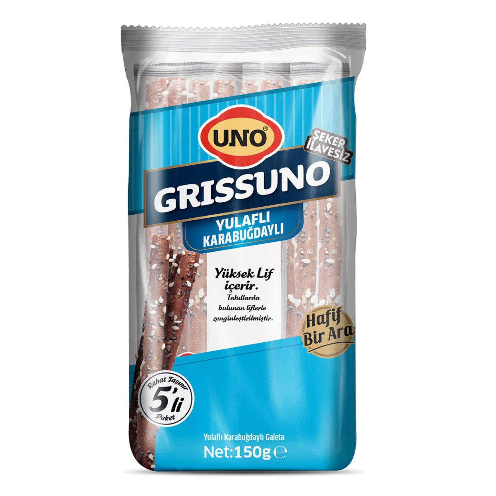 Galeta, Grissini, GevrekUno Grissuno Yulaflu Karabuğdaylı Galeta  150 g