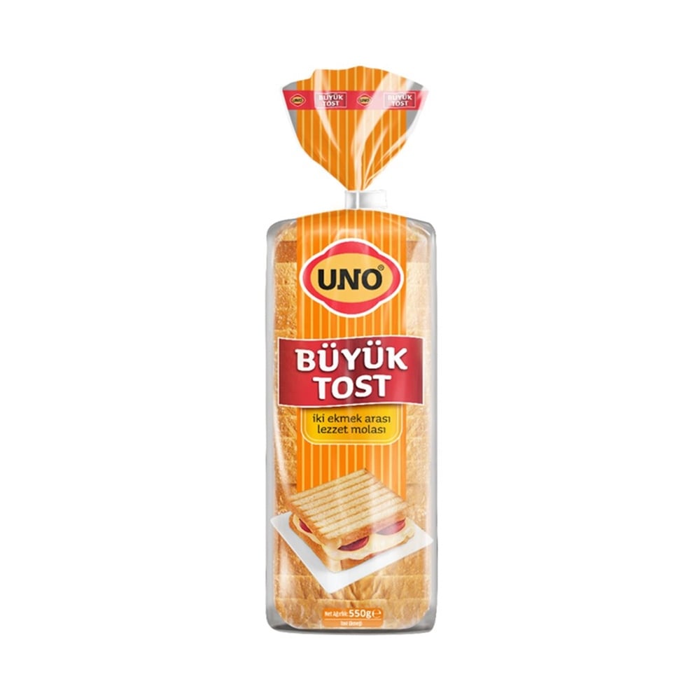 Uno Tost Ekmeği Büyük 550 Gr