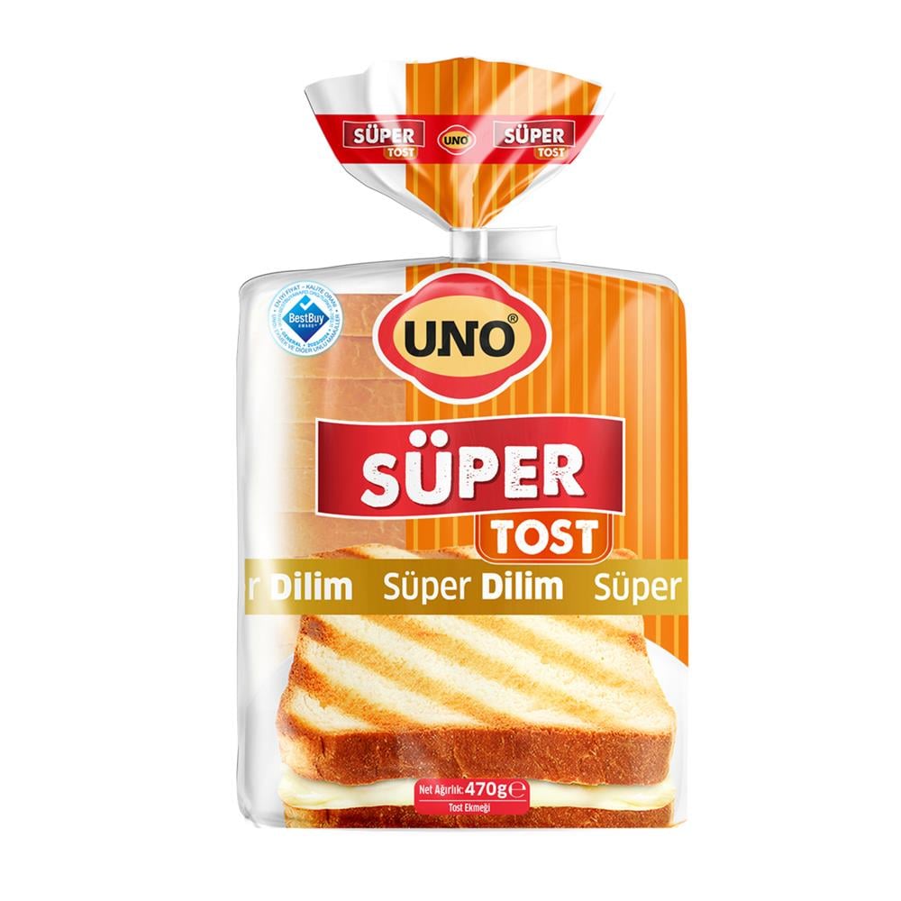 EkmekUno Tost Ekmeği Süper 470 g