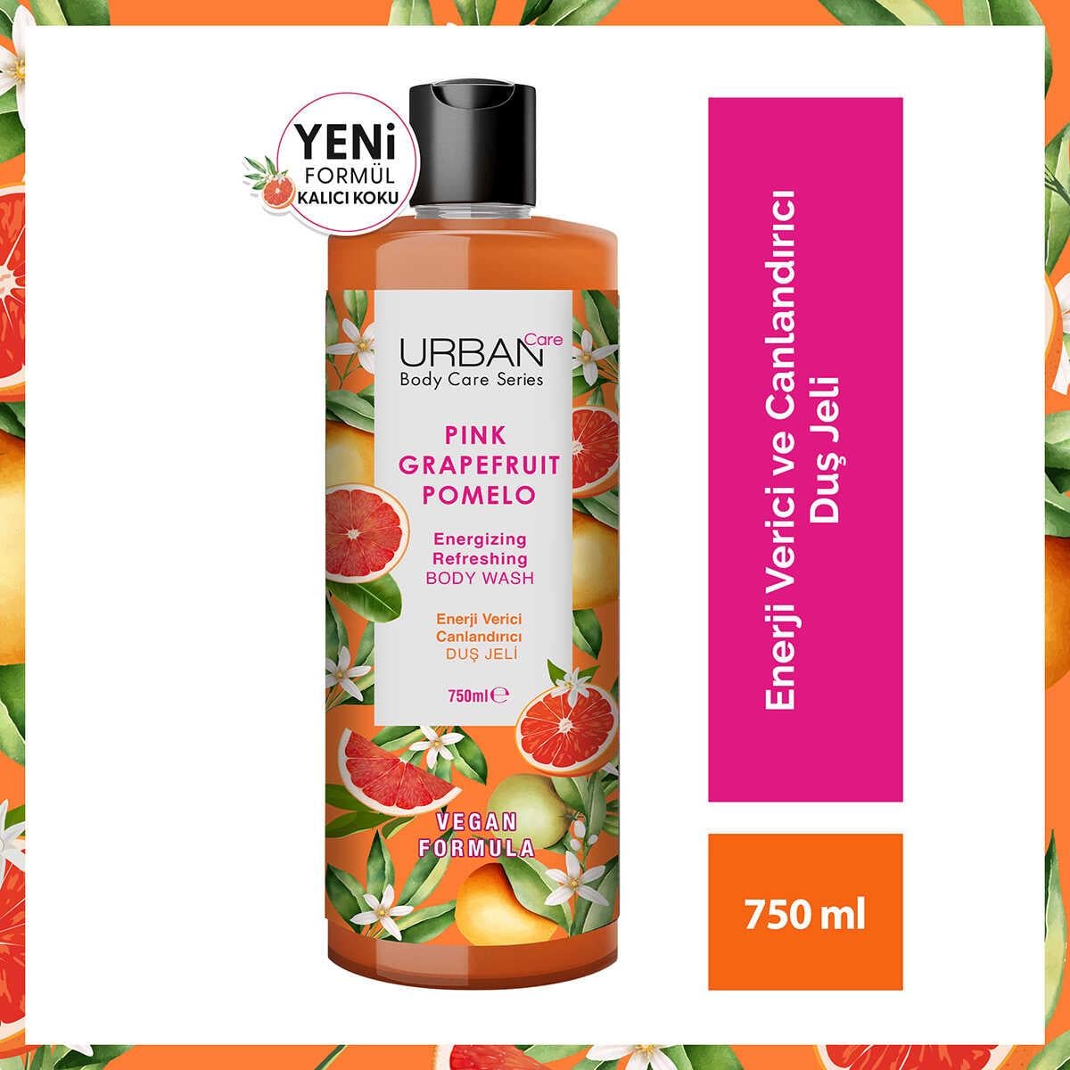 Saç KremiUrban Care Duş Jeli Pink Grapefruit Pomelo Enerji Verici Canlandırıcı 750 ml