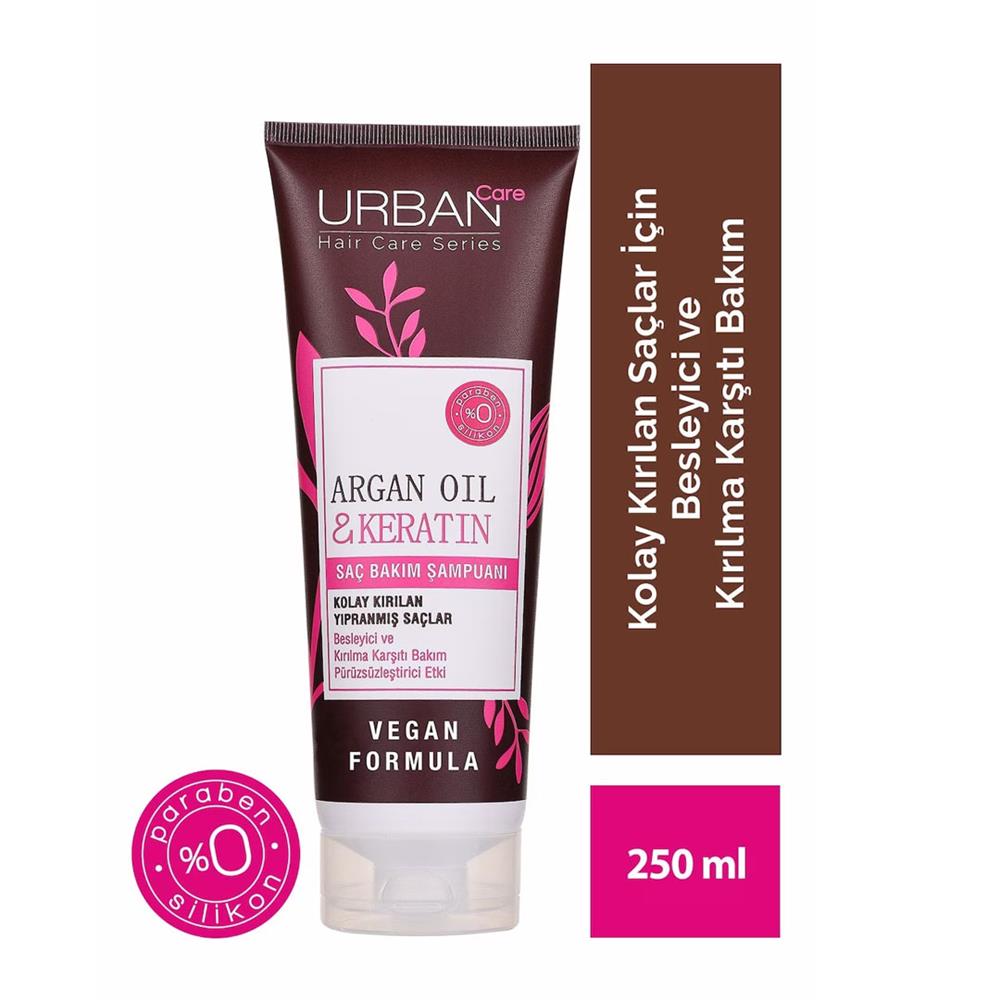 Urban Care Pure Argan Oil & Keratin Saç Bakım Şampuanı 250 Ml