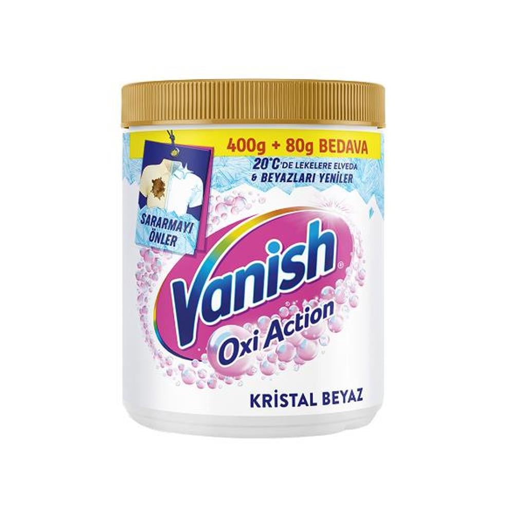Leke ÇıkarıcılarVanish Toz 480 Gr Kristal Beyaz MultıPower Leke Çıkarıcı