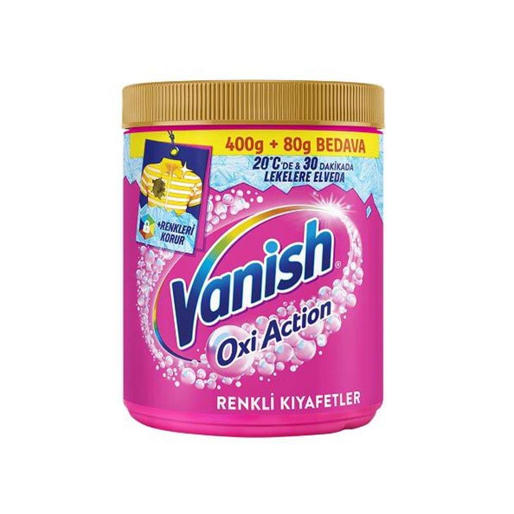 Leke ÇıkarıcılarVanish Toz 480 Gr Pembe MultıPower Leke Çıkarıcı