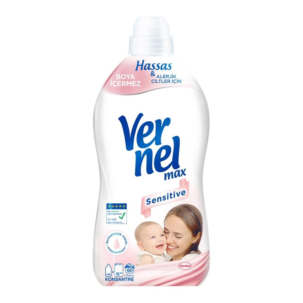 Konsantre YumuşatıcılarVernel Max Yumuşatıcı 1.44Lt Sensitive