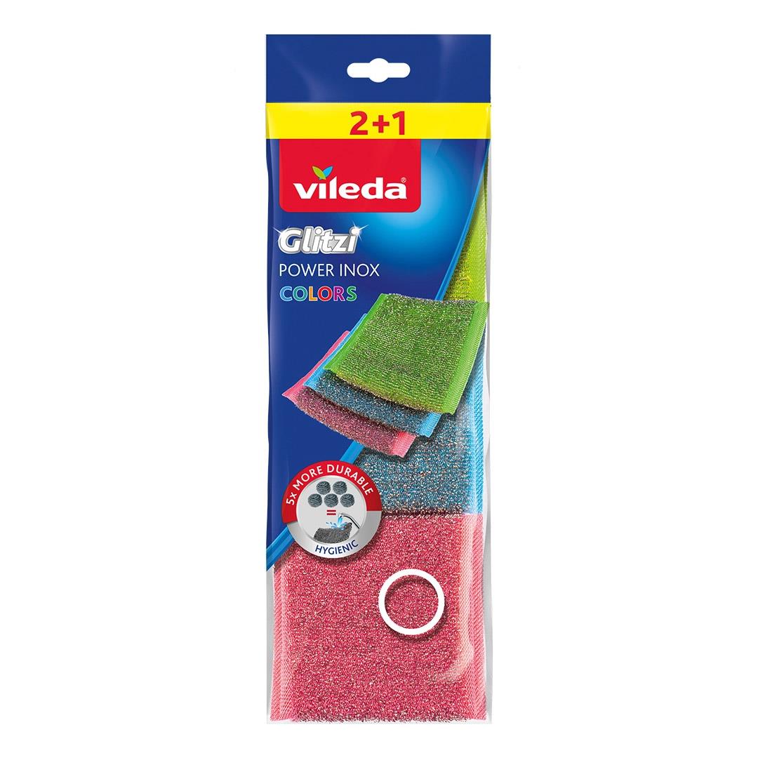Bulaşık TeliVileda Glitzi Power Inox Colors 2+1 Li