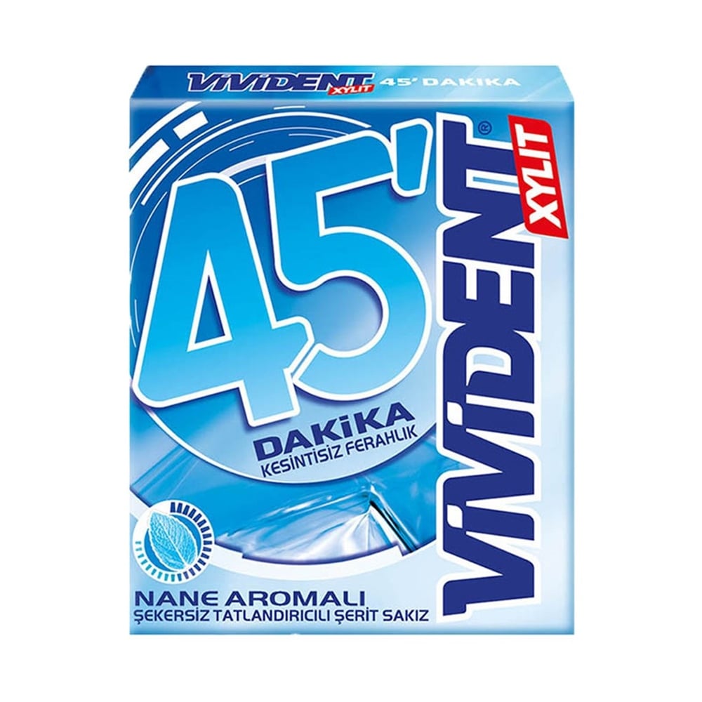 Vivident Sakız Nane Aromalı Xylit 45 Dk.