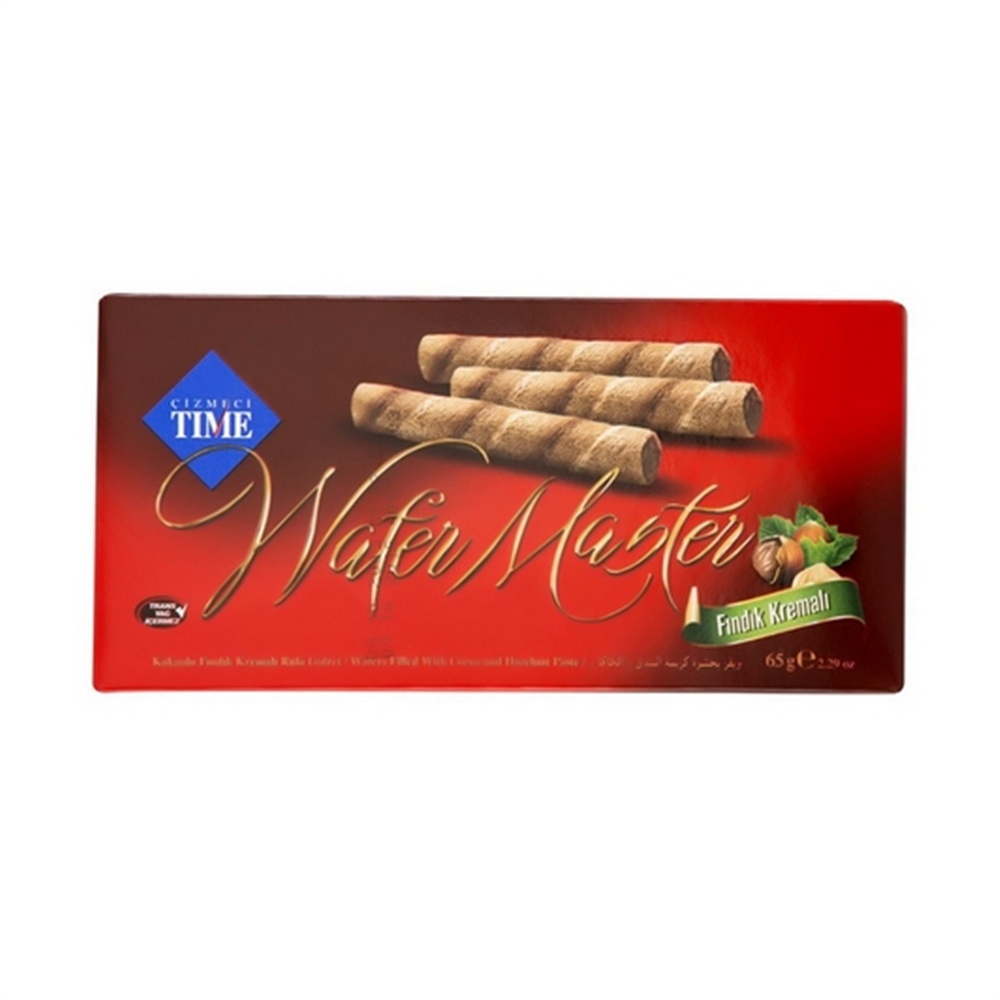 wafer Master Rulo Fındık Kremalı Gofret 65 Gr.