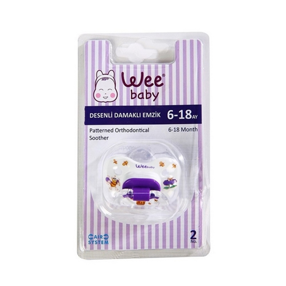 Wee Baby Silikon Desenli Emzik No:2