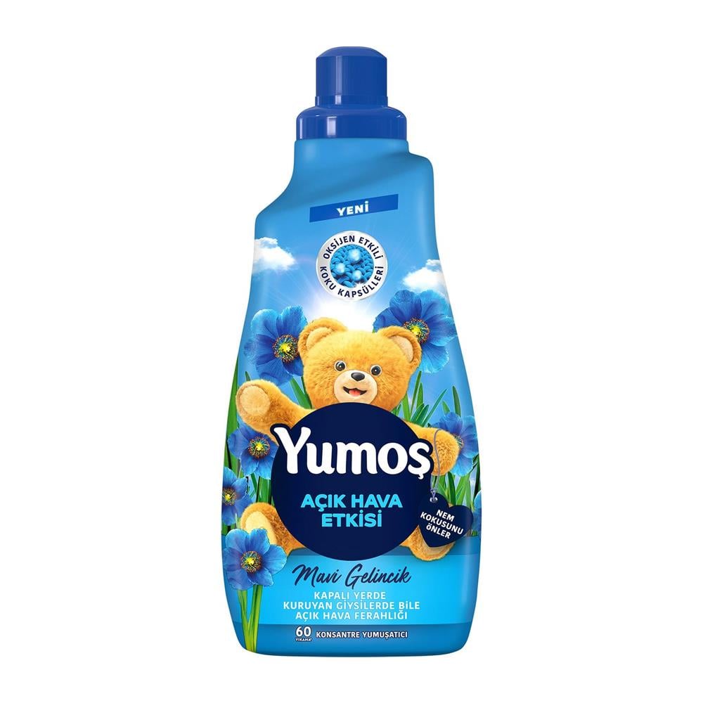 Konsantre YumuşatıcılarYumoş Açık Hava Etkisi Yumuşatıcı Mavi Gelincik 1440 Ml
