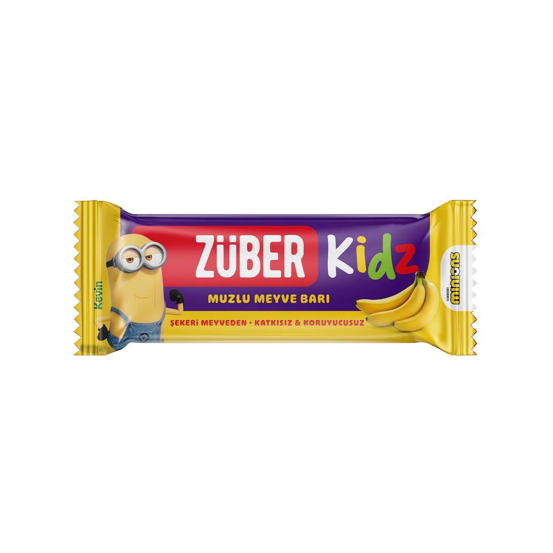 Bar KaplamalılarZüber Çikolata Kidz Muzlu Meyve Barı 25 Gr